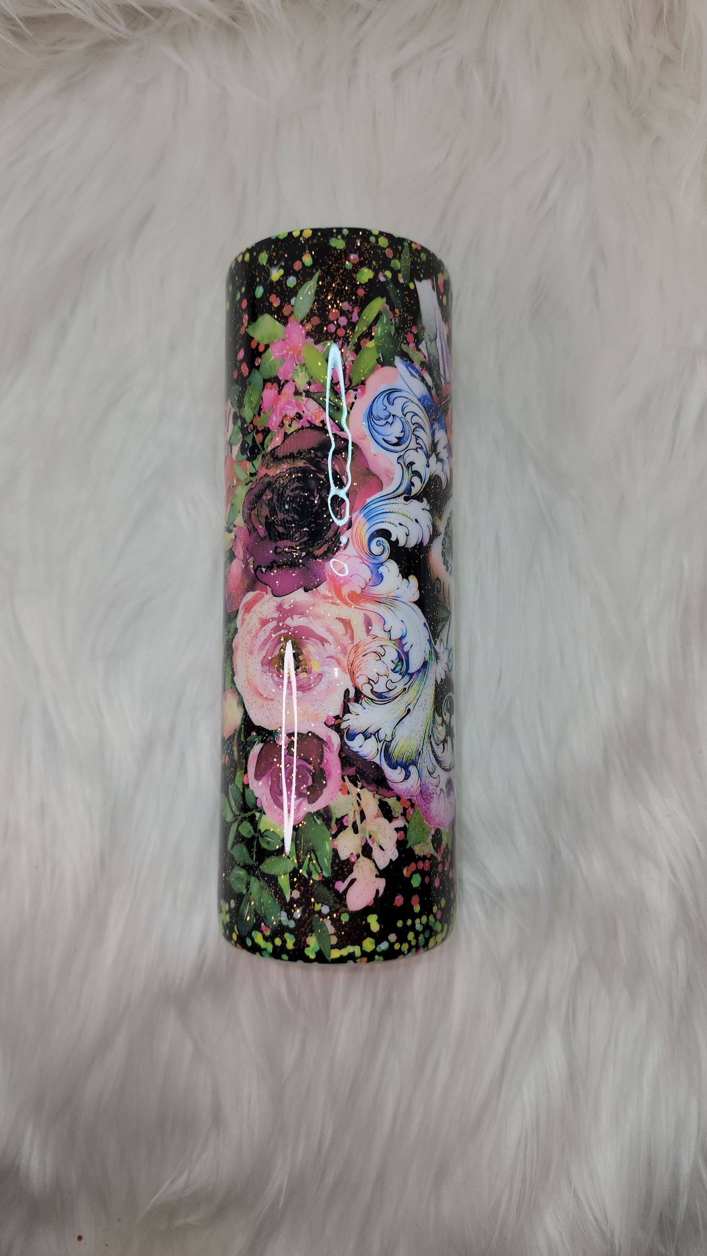 Glitter Catrina Dia De Los Muertos 20oz Tumbler