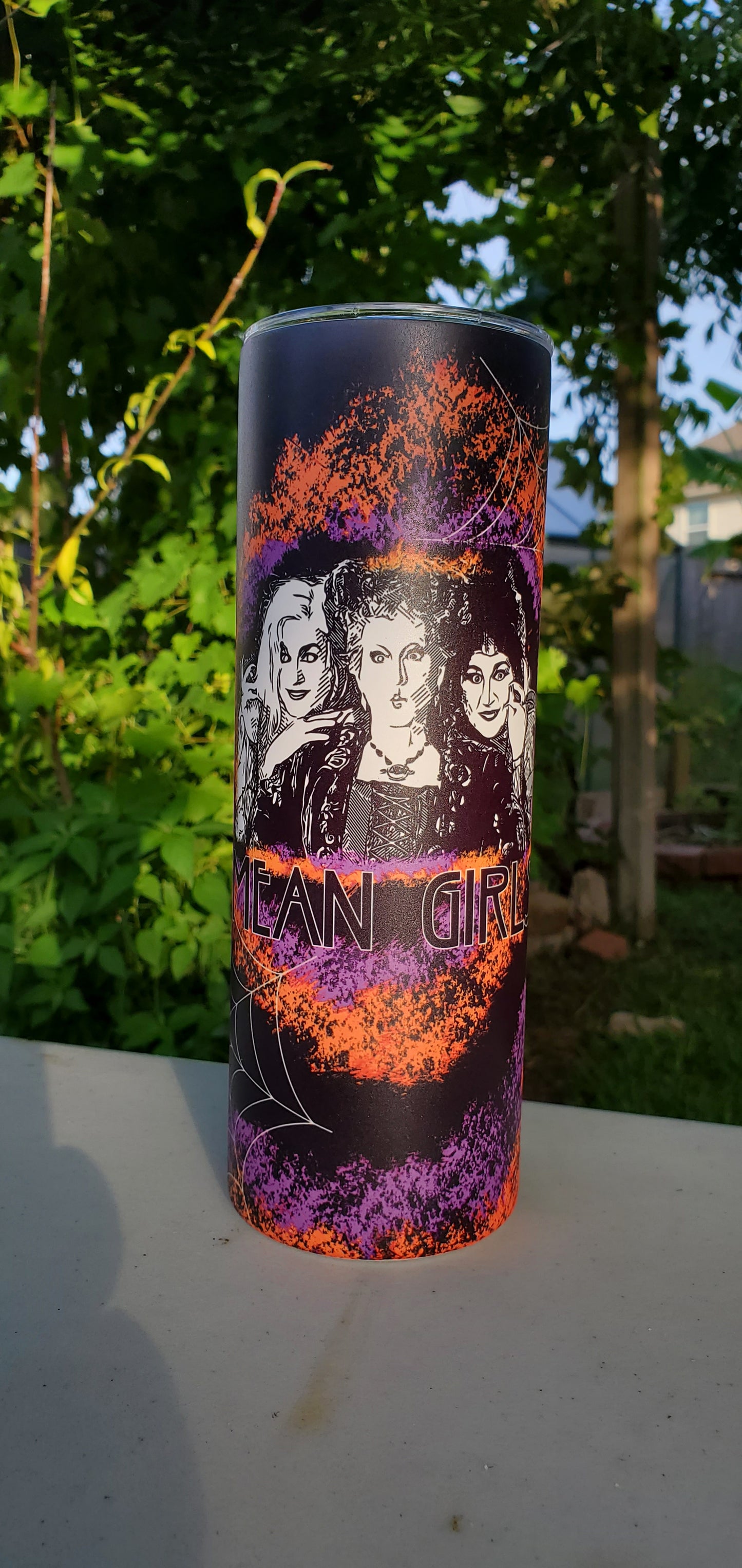 Witches glow in the dark tumbler